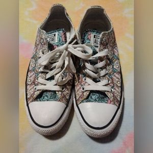Converse All-Star Sugar Skull low tops Sz 8W/6M